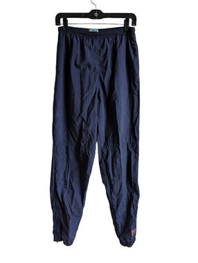 Vintage 90s IN SPORT For Women Navy Blue Windbreaker Pants Size Large Y2K